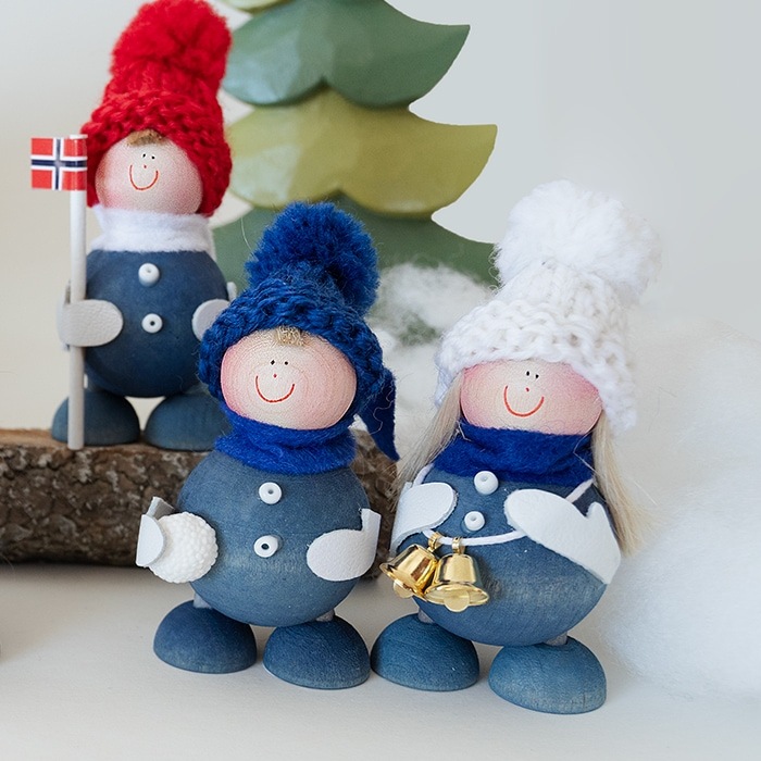 Kewin �������� Sirkka Tonttu �ȥ�ȥ� Snow Ball Boy and Girl ���Ρ��ܡ��� �ܡ����������� ��