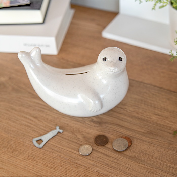 アザラシ貯金箱 SEAL MONEY BOX IMPORT / 北欧輸入雑貨 北欧生地 LUNE D'EAU