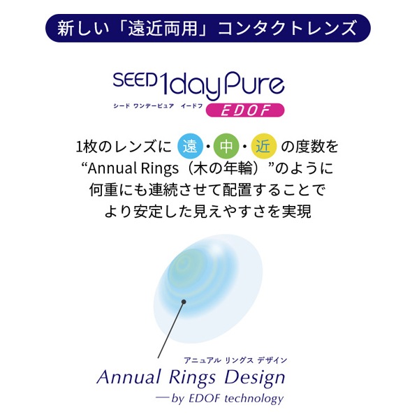 ������ ���ǡ��ԥ奢 �����ɥ�  4Ȣ  ���ξ�ѡ�����̵����SEED 1dayPure EDOF 1���Ȥ��Τ� ���󥿥��ȥ��