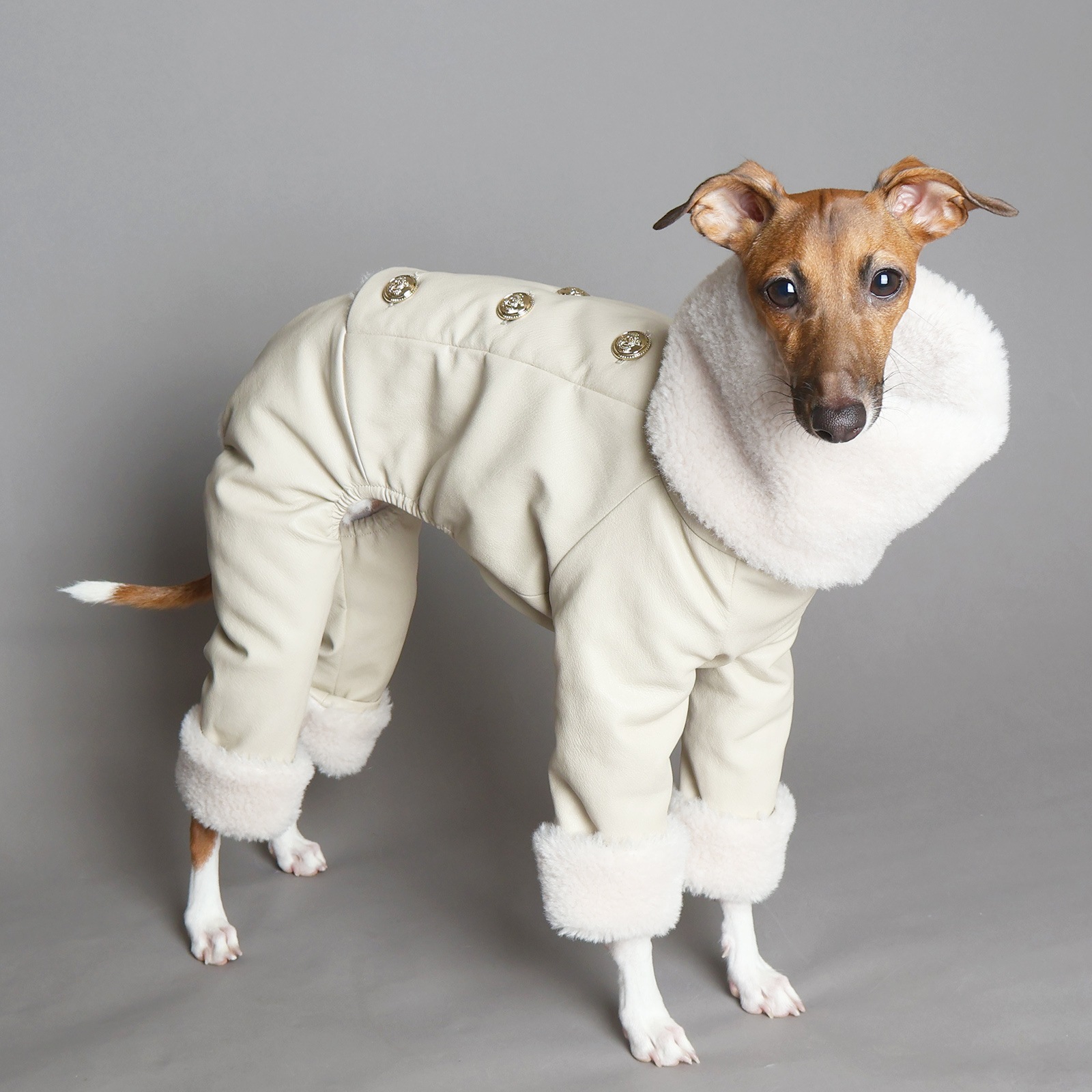 Eco Leather Pea Coat