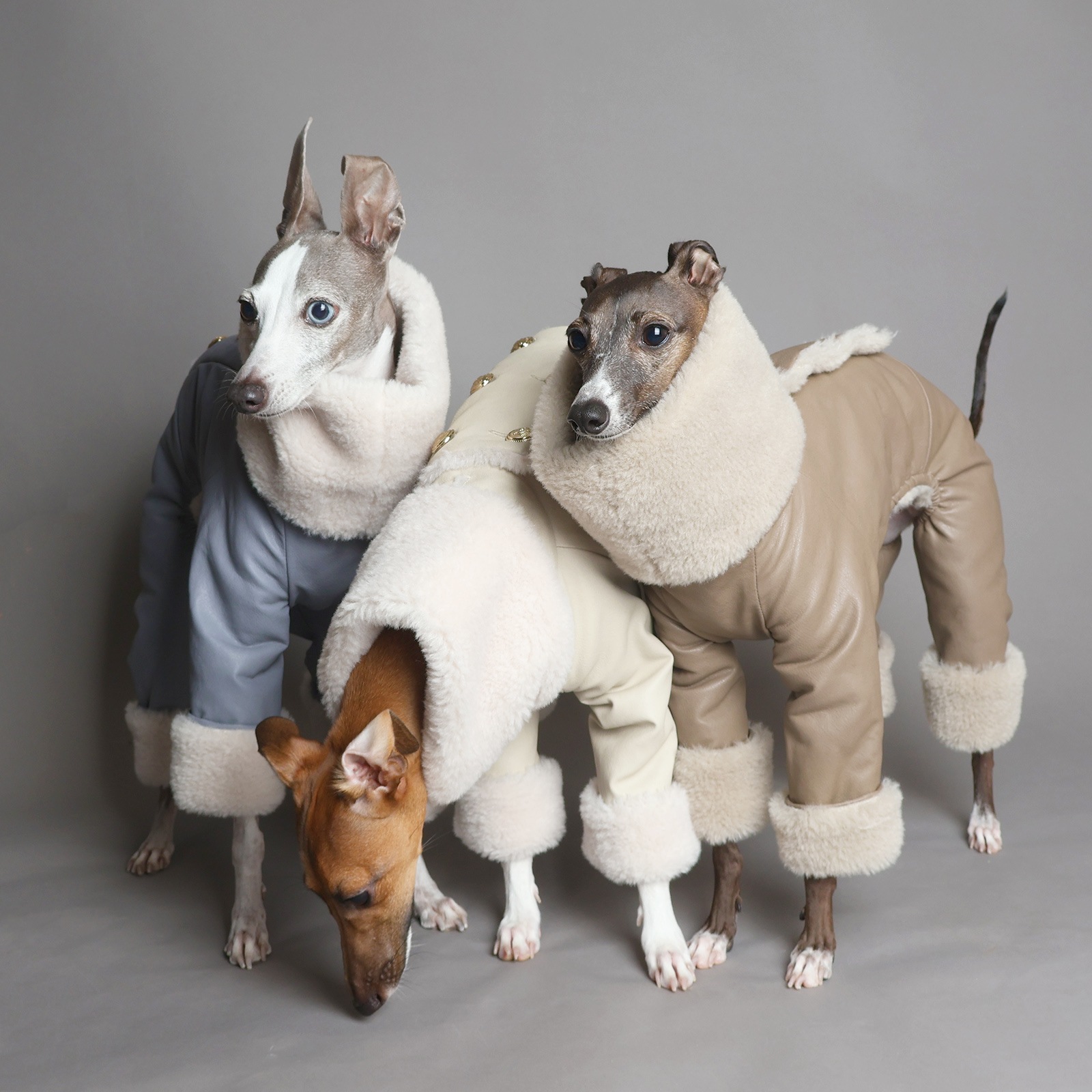 Eco Leather Pea Coat