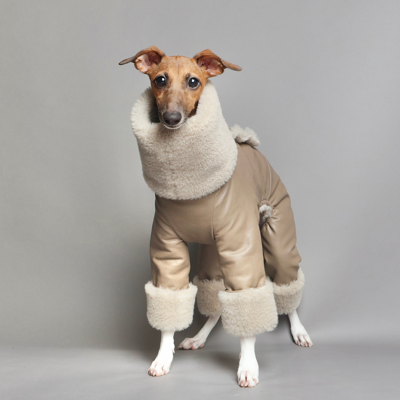 Eco Leather Pea Coat