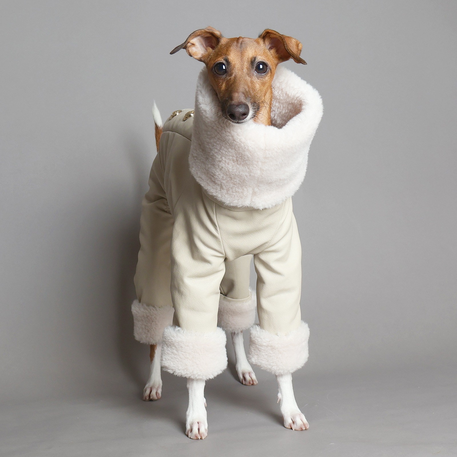 Eco Leather Pea Coat