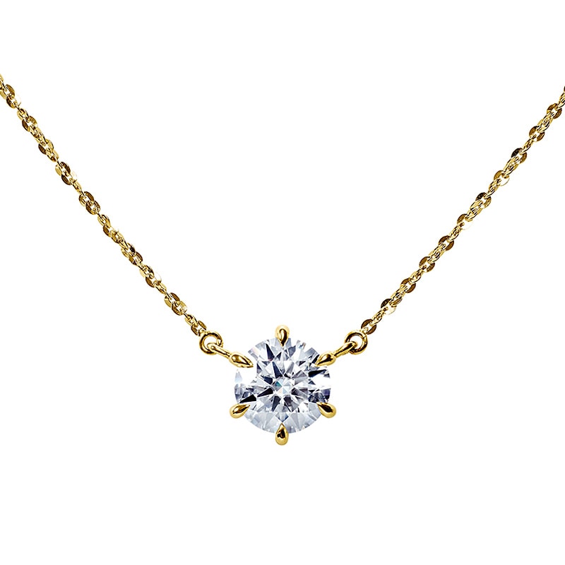 《受注》6点留ソリティアネックレス