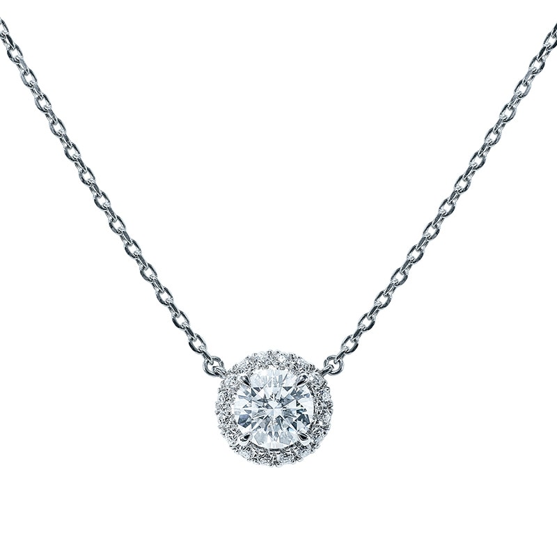 《受注》ラウンドヘイローネックレス