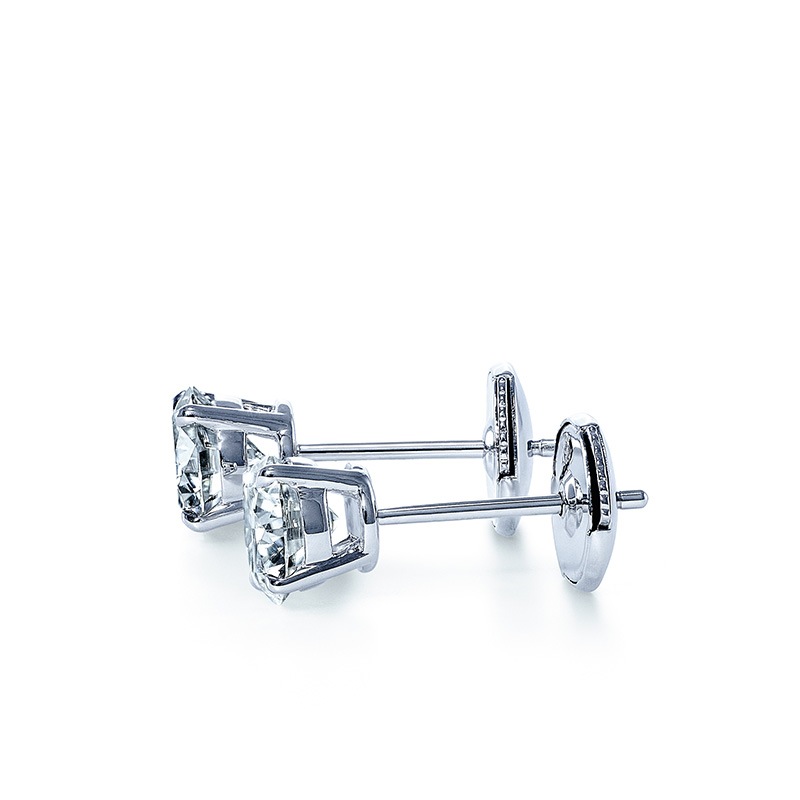 《受注》ラウンドソリティアピアス