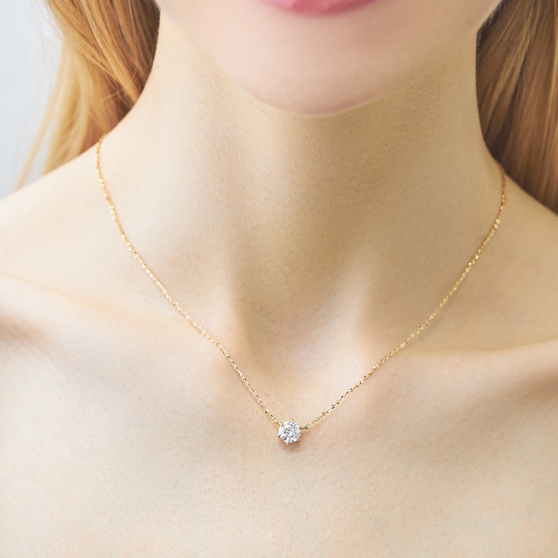 《受注》6点留ソリティアネックレス