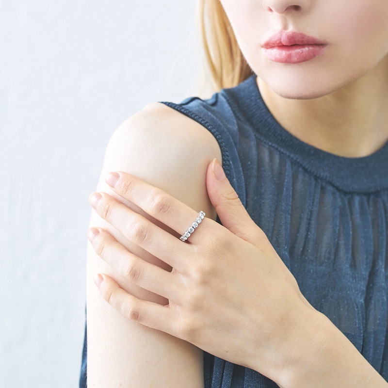 《受注》バーセット・ラウンドフルエタニティリング