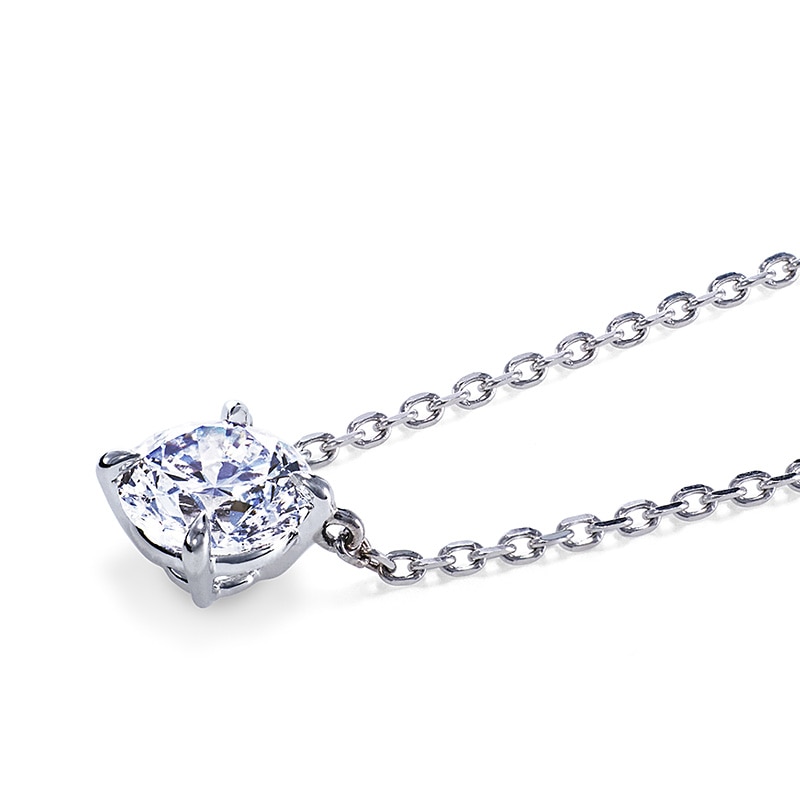 《受注》ラウンドソリティアネックレス