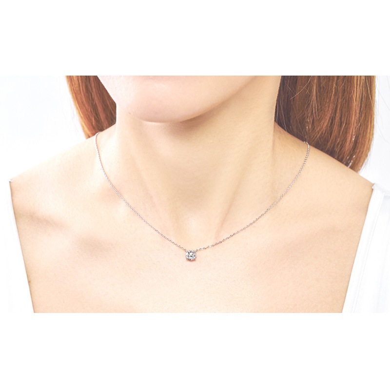 《受注》ラウンドソリティアネックレス