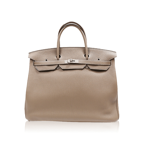 エルメス バーキン40 エトゥープトゴ シルバー金具 - ブランド品専門店