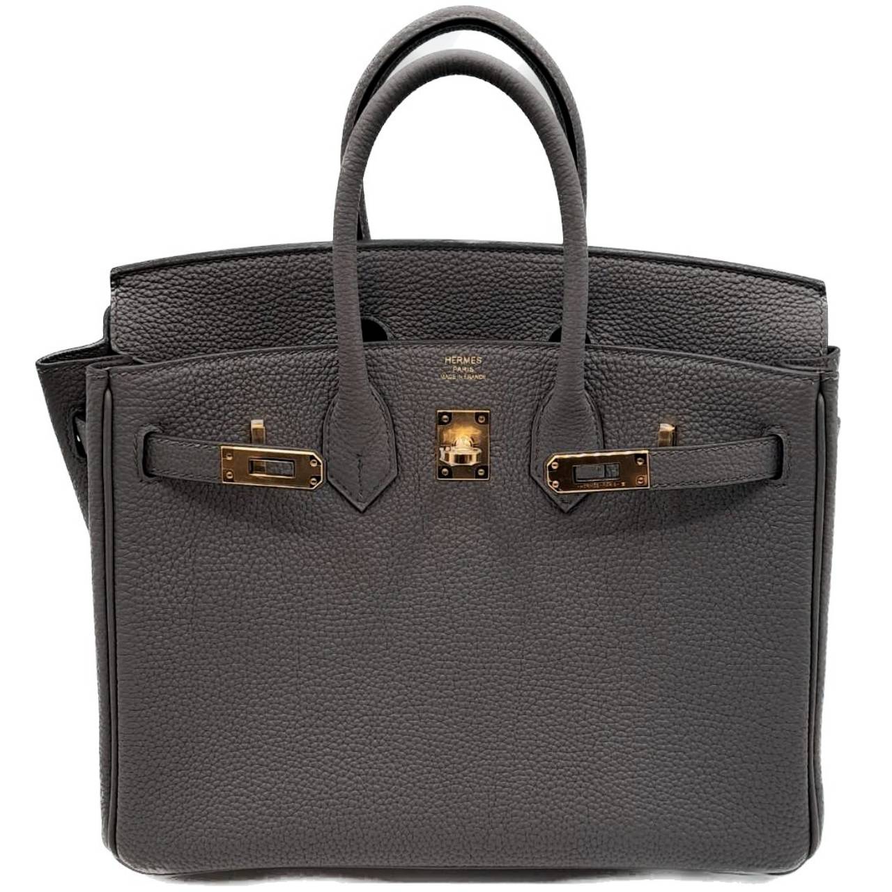 エルメス バーキン 25 エタン トゴ ゴールド金具 B刻印 - ブランド品