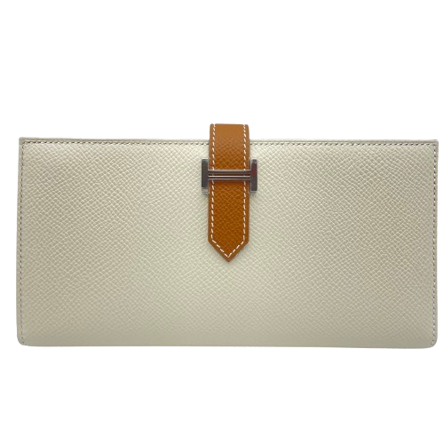 【現金特価】エルメス ベアンスフレ クレ×ゴールド シルバー金具 U刻印