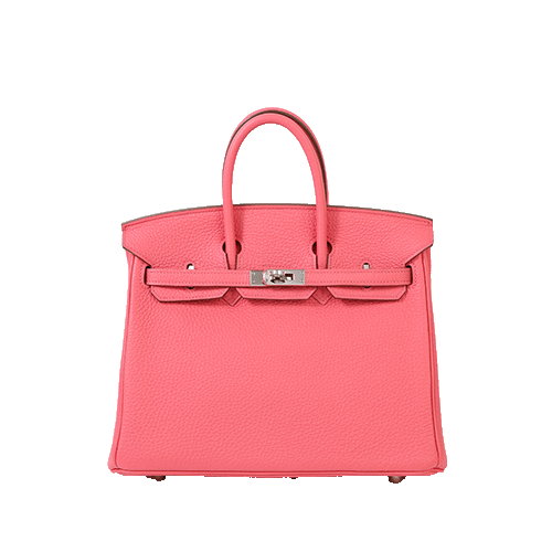 エルメス バーキン25 ローズリップスティック トゴ シルバー金具 新品 