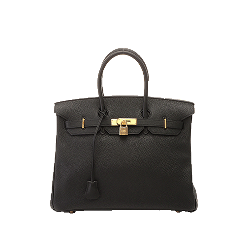 エルメス バーキン35 黒  トゴ ゴールド金具 新品