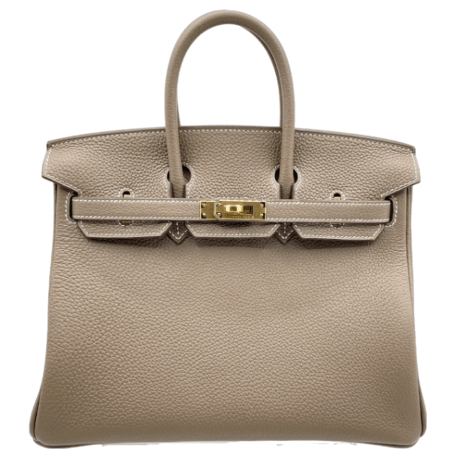 エルメス バーキン25 エトゥープ トリヨンクレマンス ゴールド金具 B刻印