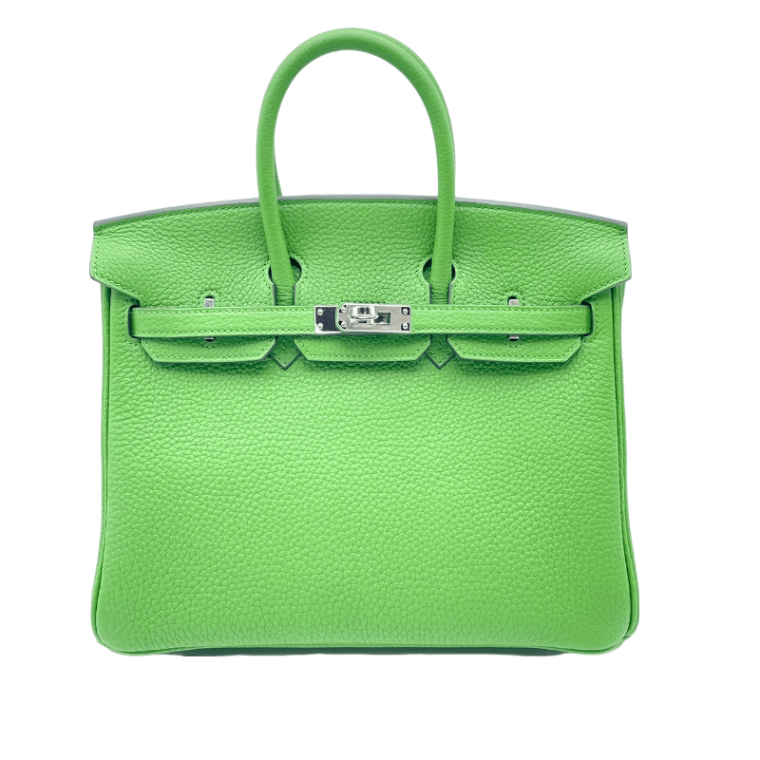 エルメス バーキン25 ヴェールユッカ トゴ シルバー金具 B刻印