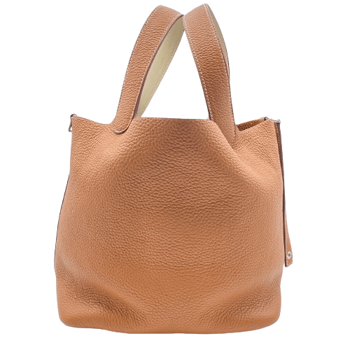 エルメス ピコタンロック MM ゴールド/ナタ トリヨンクレマンス シルバー金具 Z刻印