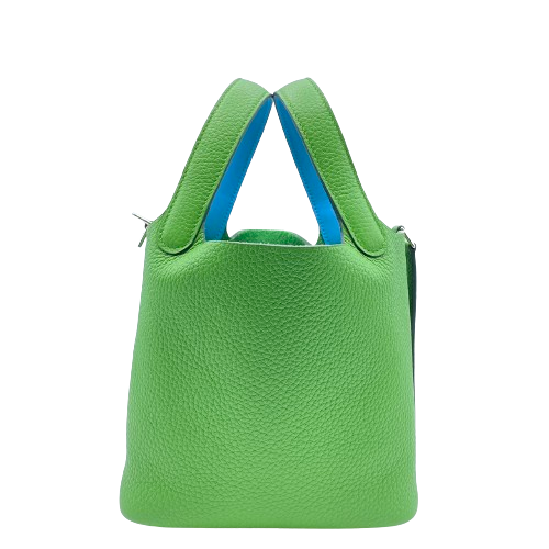 エルメス ピコタンロック PM ヴェールユッカ/セレスト トリヨンモーリス シルバー金具 B刻印