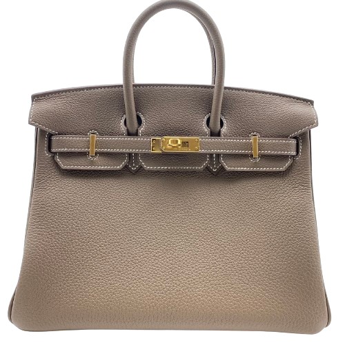 現金特価】エルメス バーキン 25 エトゥープ トゴ ゴールド金具 W刻印