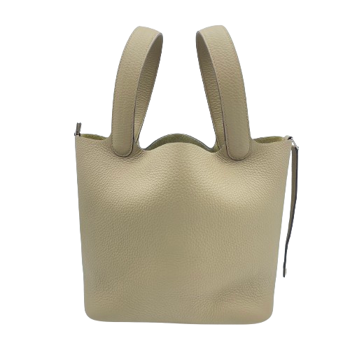 エルメス ピコタンロック MM ベージュ・マルファ トリヨンクレマンス シルバー金具 W刻印