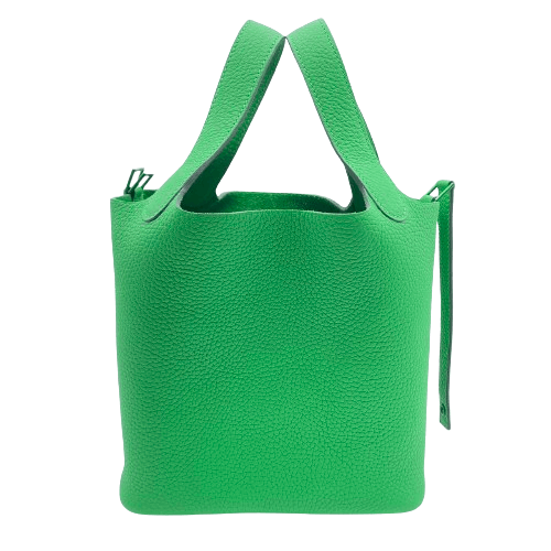 【現金特価】エルメス ピコタンロック PM バンブー トリヨンクレマンス モノクロームソーグリーン金具 B刻印