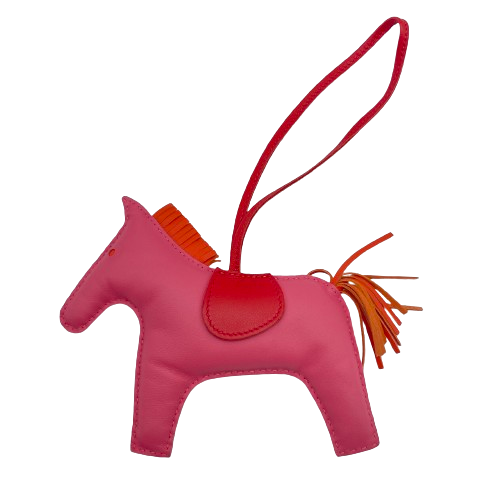 エルメス ロデオチャーム GM ローズアザレ/オレンジ/レッド - ブランド