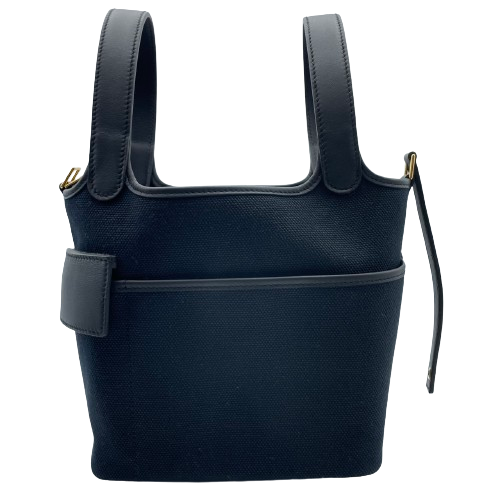 エルメス ピコタンロックカーゴ PM ノワール トワルゴエラン/スイフト ゴールド金具 B刻印