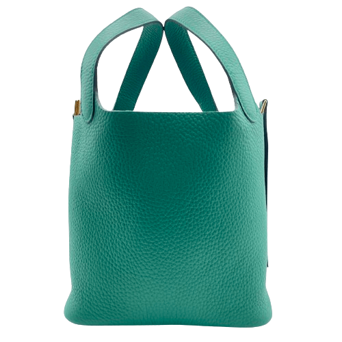 【現金特価】エルメス ピコタンロック PM ヴェールヴェルティゴ トリヨンクレマンス  ゴールド金具 W刻印