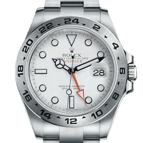 ロレックス エクスプローラーII 216570 オイスターブレスレット ホワイト