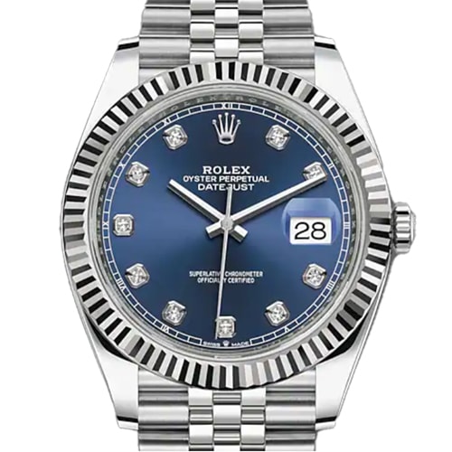ロレックス デイトジャスト 126334 ダイヤモンド入りブライトブルー