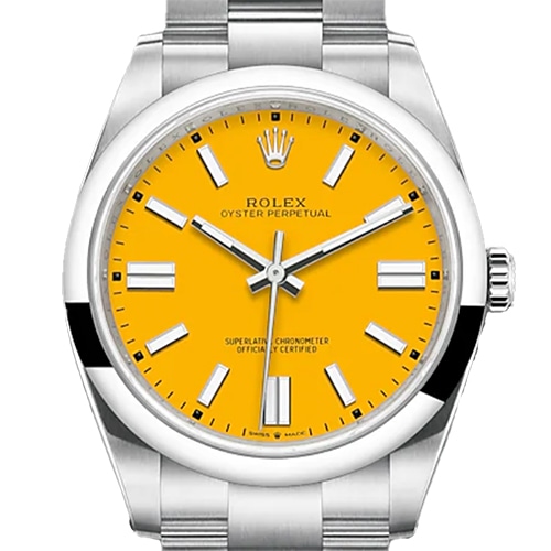 ロレックス オイスターパーペチュアル 124300 オイスターブレスレット イエロー 2021年ギャラ