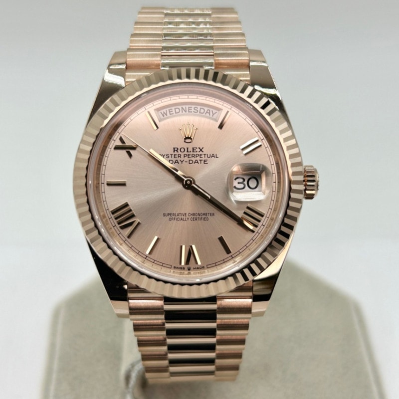 ロレックス デイデイト 228235 エバーローズゴールド サンダストダイアル 40mm