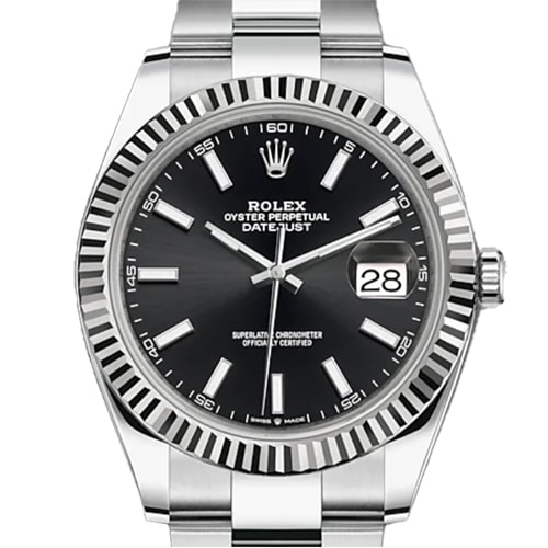 ロレックス デイトジャスト 126334 ブラック　オイスターブレス