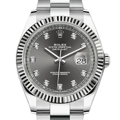 ロレックス デイトジャスト 126334G 10Pダイヤ　スレート