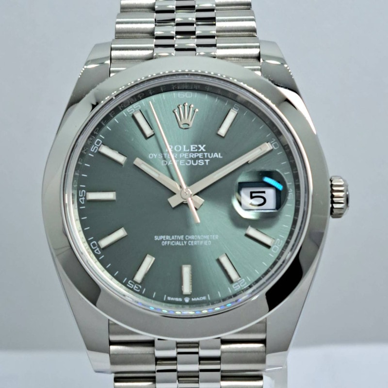 ロレックス デイトジャスト 126300 ミントグリーン