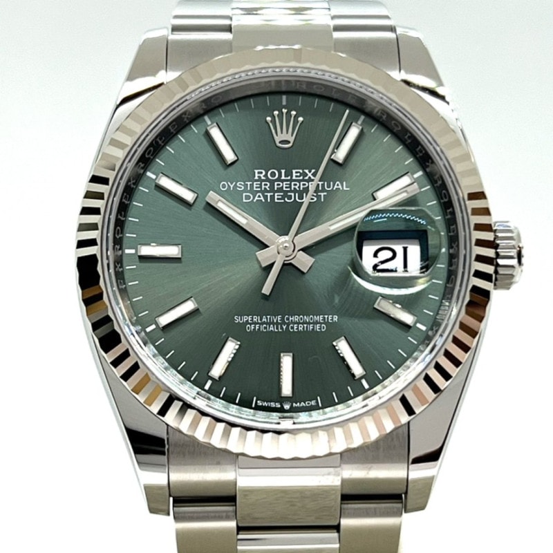 ロレックス デイトジャスト 126234ミントグリーン 36mm