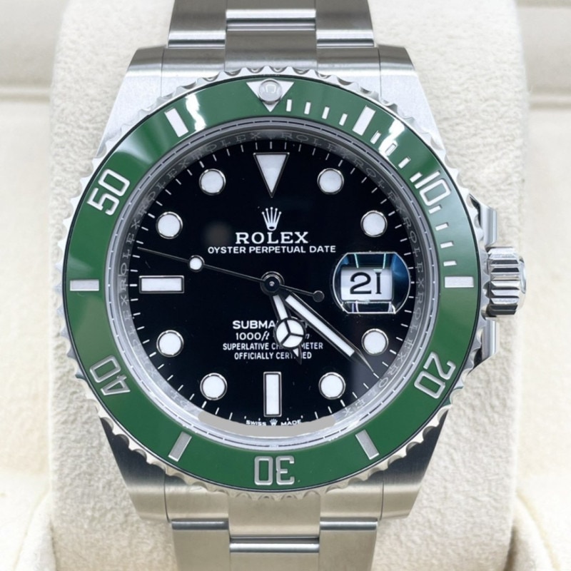 【2023年10月ギャラ】ロレックス サブマリーナ デイト 126610LV オイスターブレスレット ブラックグリーン 41mm