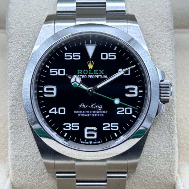 ロレックス エアキング 126900 ブラック 40mm ステンレス オイスターブレスレット