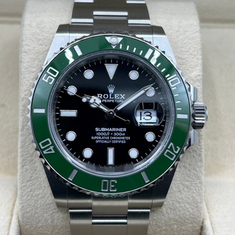 ロレックス サブマリーナ デイト 126610LV オイスターブレスレット ブラック グリーン 41mm