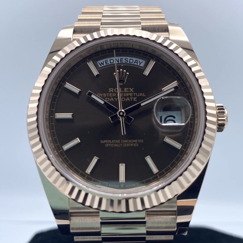 ロレックス デイデイト 228235 エバーローズゴールド チョコレート ブラウン 40ｍｍ