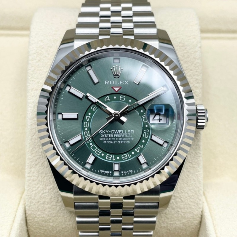 ロレックス スカイドゥエラー 336934 ミントグリーン ジュビリーブレス 42mm