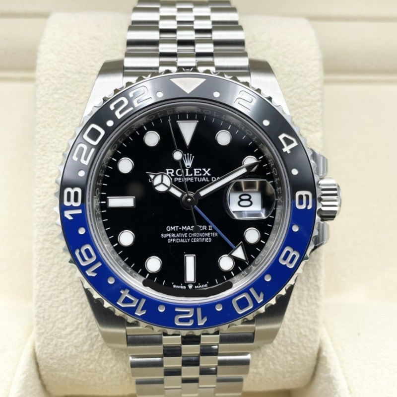 【全面保護シール付き！！】ロレックス GMTマスターII 126710BLNR ジュビリーブレスレット ブラック バットマン 40mm