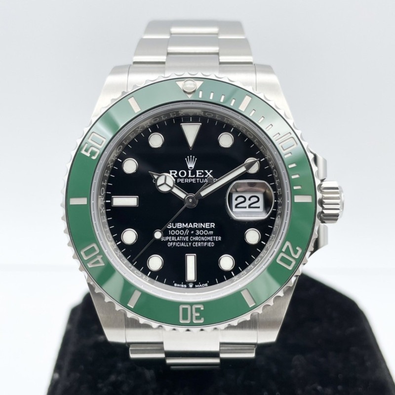 ロレックス サブマリーナ デイト 126610LV オイスターブレスレット ブラック グリーン 41mm