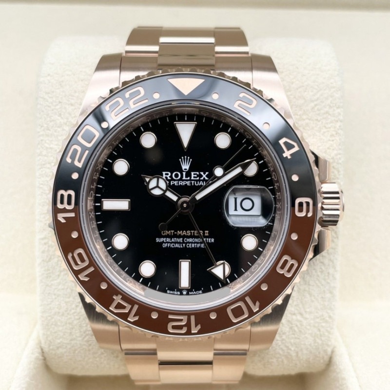 ロレックス GMTマスターII 126715CHNR ブラック エバーローズゴールド オイスターブレスレット 40mm