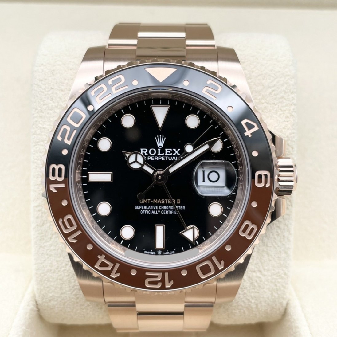 KINETIC ARM 2 ブラック ロレックス GMTマスター Ⅱ ウォッチ：18 ct エバーローズゴールド