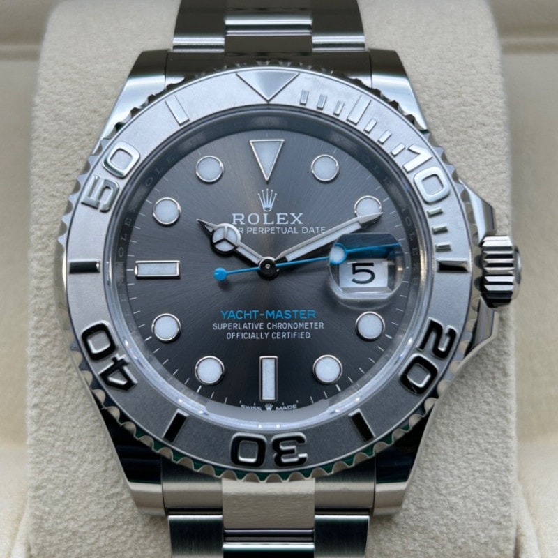 【2024年4月ギャラ！】ヨットマスター 126622 オイスターブレスレット ダークロジウム 40mm