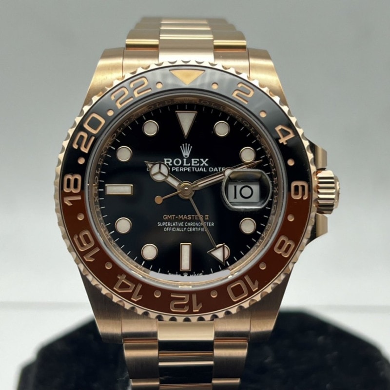 ロレックス GMTマスターII 126715CHNR ブラック エバーローズゴールド オイスターブレスレット 40mm