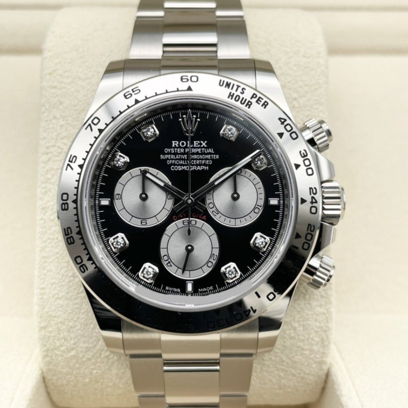 ロレックス デイトナ 126509G ダイヤ入りブライトブラック＆スチール 40mm