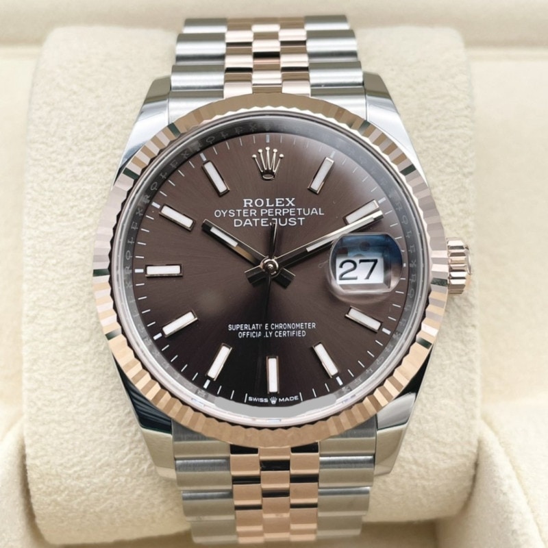 ロレックス デイトジャスト 126231 チョコレート ジュビリーブレス 36mm